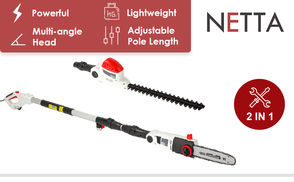 Netta Hedge and chainsaw trimmers