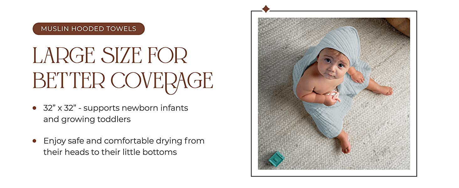 Muslin Hooded Towels