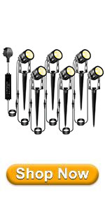 garden spotlights mains powered