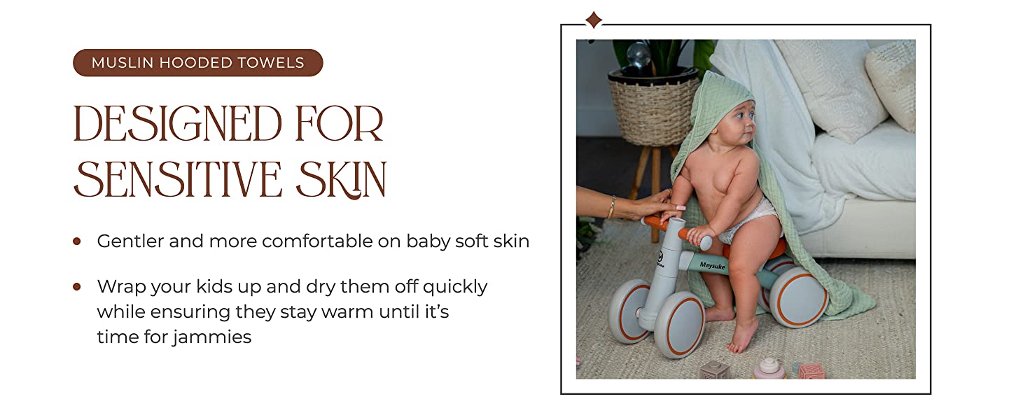 Muslin Hooded Towels