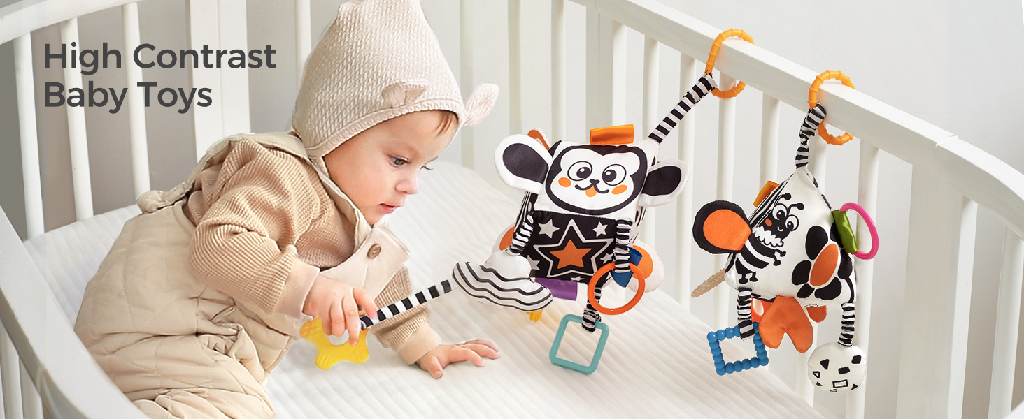 black and white sensory toys