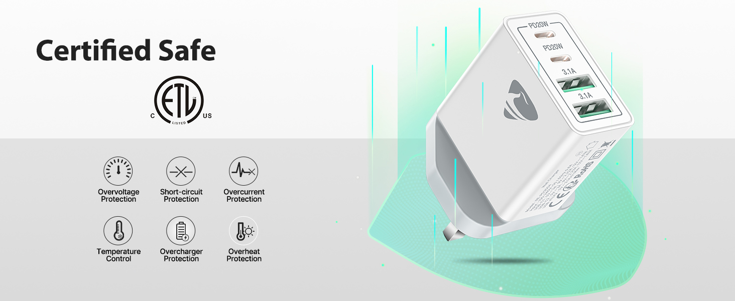 Safe and Reliable PD Type C Power Adapter UK