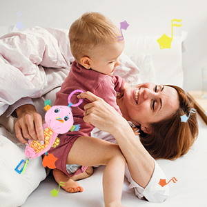 FPVERA Pram Toys for Baby 0-6 Months
