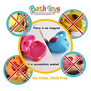 SAFE BATH TOYS - MOLD FREE