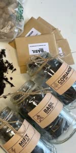 basil seeds, coriander seeds, mint seeds, chive seeds, chilli seeds, parsley seeds, wildflower seeds