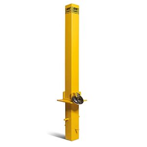 Maypole MP9739 Fold Down Security Post Concrete Set Type - yellow