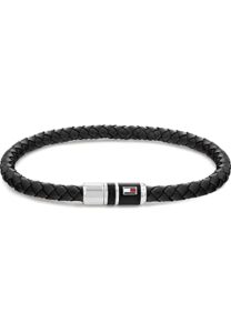 Tommy Hilfiger Jewelry Men's Leather Bracelet Black - 2790293