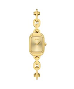BOSS Analogue Quartz Watch for Women with Gold Coloured Stainless Steel Bracelet - 1502655