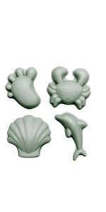 footprint moulds beach scrunch toys