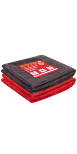 GADLANE Edgeless Car Microfibre Cloth 2 Pack 520gsm Dual-Sided Ultra Plush Microfibre Cleaning Cloth