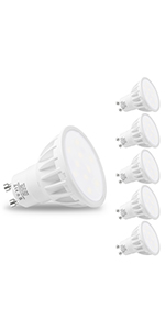 gu10 led bulb warm white 5pack