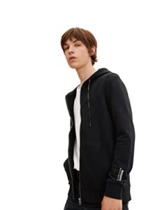 Tom Tailor Denim Men's Sweat Jacket with Hood