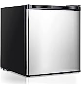 GiantexUK 42L/68L Mini Fridge, Portable Freezer Refrigerator with LED Light, Reversible Door and ...