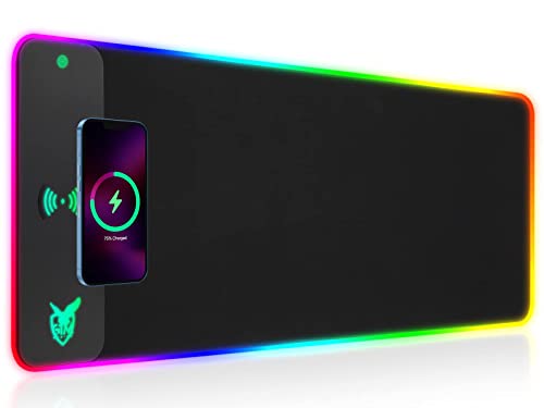 GIM Wireless Charging RGB Gaming Mouse Pad 10W
