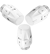 CAMWAY 3pcs Thermostatic Radiator Valve,Thermostatic Radiator Head,Trv m 30 x 1.5 Radiator Valve ...