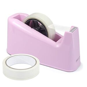 Rapesco 1487 500 Heavy Duty Tape Dispenser and 2 Tape Rolls
