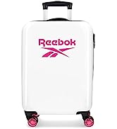 Reebok Maveryck Pink Cabin Suitcase 38 x 55 x 20 cm, Hard ABS Side Combination Lock, 34 L, 2.8 kg...