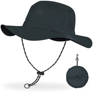 BROTOU UPF 50 Foldable Unisex Wide Brim Sun Hats