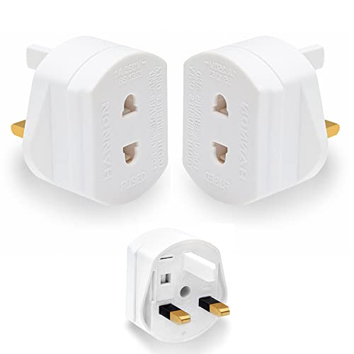 Pack of 2 Shaver/Toothbrush Adapter Plug Uk