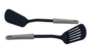 Blissify Cooking Leaking Shovel for Non-Stick Cookware (Set of 2) - Silicone Spatula with Hanging Hole - Flexible Edges for Perfect Flipping - Compact & Sturdy Cookware - Kitchen Tools & Gadgets