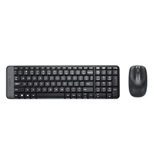 Logitech MK220 Compact Wireless Keyboard and Mouse Combo for Windows