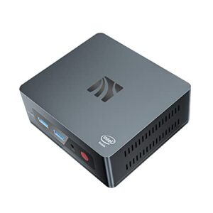 KUYIA PC Desktop Computer Windows 10 8GB RAM 256GB SSD Intel Celeron J4205 Support 2.4G 5G WiFi Gigabit Ethernet HDMI USB 3.0 BT4.0 Auto Power O
