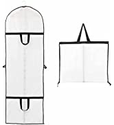 Niviy Hanging Garment Bags Dress Covers PEVA Translucent Waterproof Wedding Dress Bag with Zip Su...