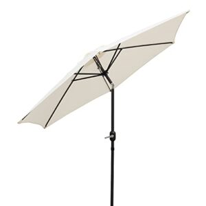 Vivo Technologies 2.7M Garden Parasol Round Garden Umbrella Sun Shading with Hand Crank