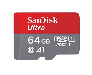 SanDisk Ultra Android microSDXC UHS-I Memory Card 64GB + Adapter (for Smartphones and Tablets