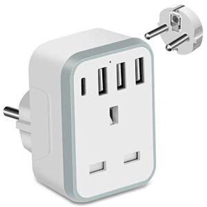 UK to European Plug Adapter