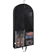Niviy Garment Cover Transparent Observation Window Hanging Clothes Cover Travel Suit Bags Dustpro...