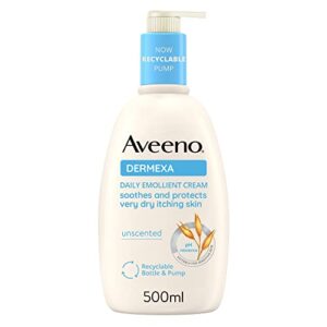 Aveeno Dermexa Daily Emollient Cream |Prebiotic Triple Oat Complex and Ceramides | 500 ml [Packaging may vary]