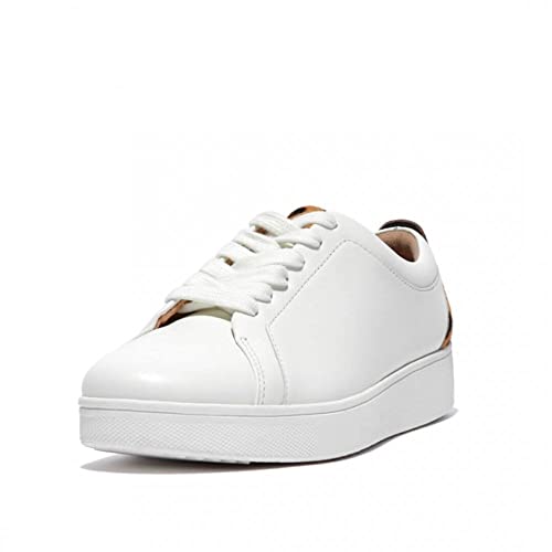 Fitflop Women's Rally Leopard-Back Leather Sneake