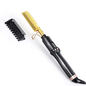 Ten-Tatent Hot Comb Hair Straightener Electric Straightening Comb