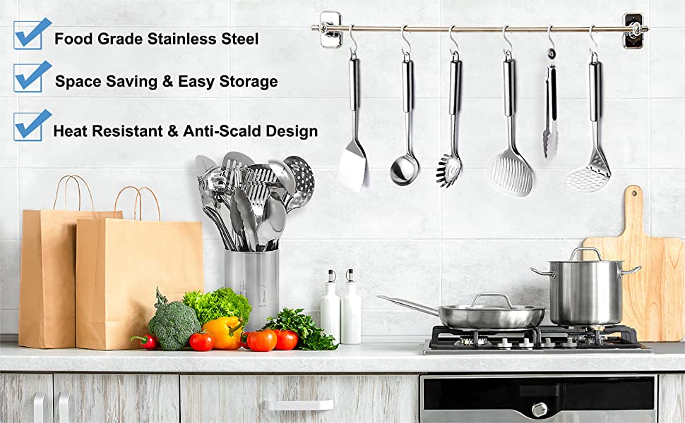 Stainless Steel Kitchen Utensil Sets
