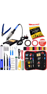 Soldering iron kit - with diagonal wire cutter