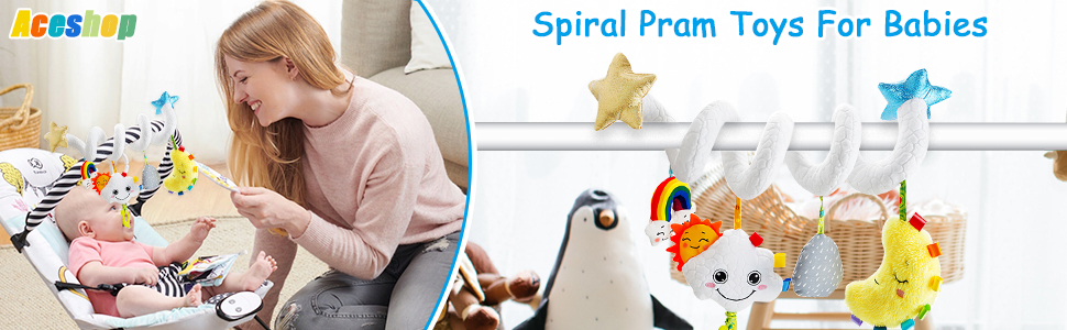 Spiral Pram Toys For Babies