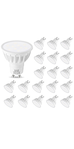 gu10 led bulb warm white 20pack