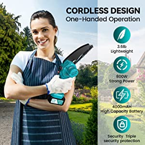 cordless chainsaw