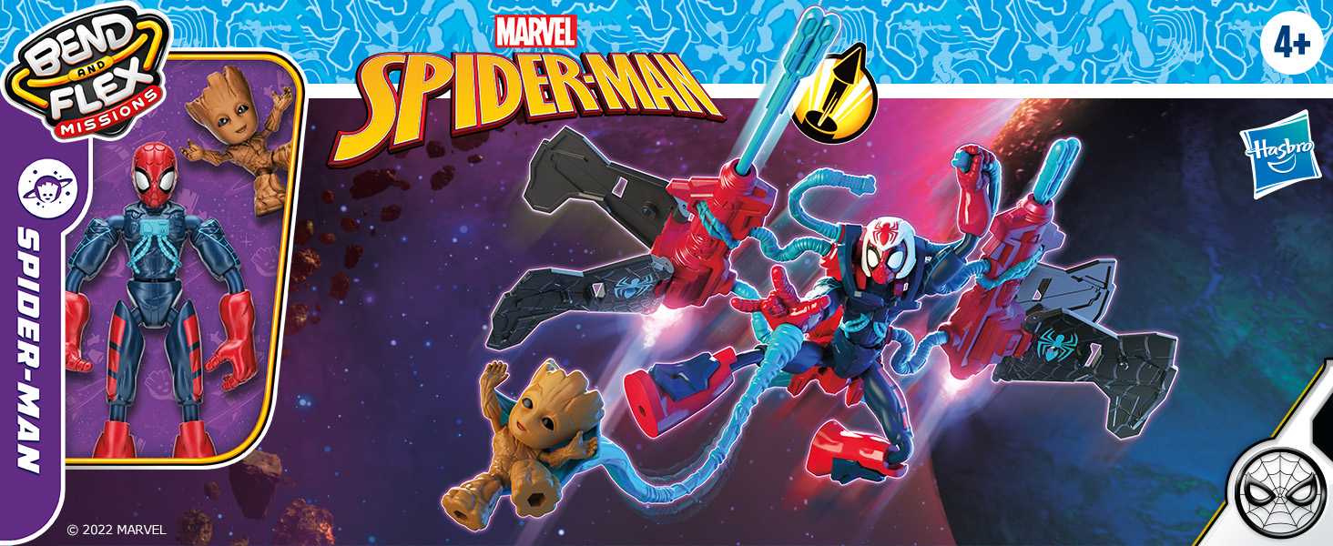F3739 B09BZYF5L3 Marvel SPD BEND AND FLEX SPD SPACE MISSION JET