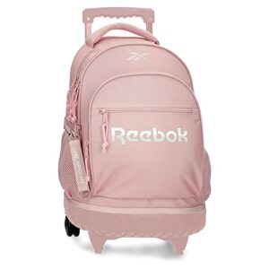Reebok Glen Compact Backpack 2 Wheels Pink 32x43x21 cms Polyester 28