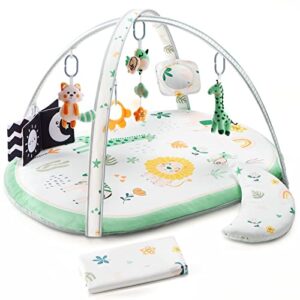 Lupantte Baby Play Mat with Replaceable Washable Mat Covers