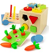 beetoy Hand Puppets with 10 Finger Puppets Set - Soft Plush Animal Finger Puppet Toys for Kids, M...