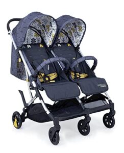 Cosatto Woosh Double Stroller – Lightweight Pushchair From Birth to 22KG