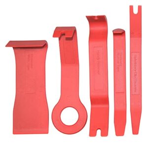 CNWOOAIVE Car Trim Removal Tool Kit 5Pcs Door Panel Remover Tools for Vehicle Upholstery Repair Dashboard Audio Console Radio Installe