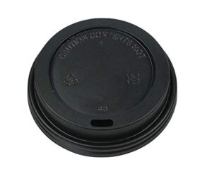 Signature Ripple Hot Cup Lids - Disposable Coffee Cups Lids for Takeaway Drinks - 100 Pack Leak Proof Lids for Hot Drinks (12oz / 16oz)