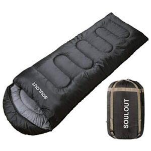 SOULOUT Sleeping Bag 3-4 Season Warm Weather and Winter