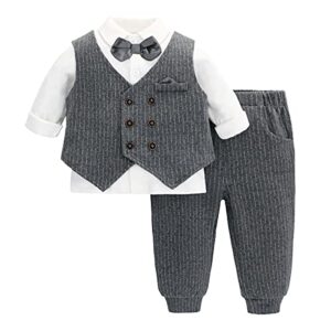 famuka Baby Suits Boy Formal Outfit Baptism Wedding Baby Clothing Se