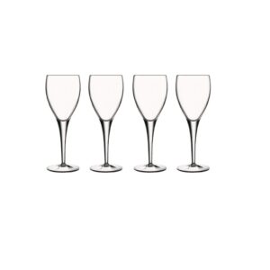 Luigi Bormioli Large Wine Glasses Set of 4 - Michelangelo Crystal Wine Glasses 340ml