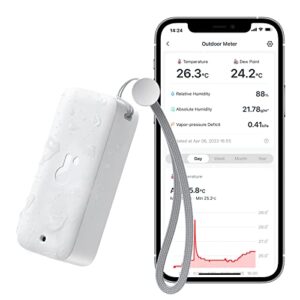 SwitchBot IP65 Indoor Outdoor Hygrometer Thermometer Wireless